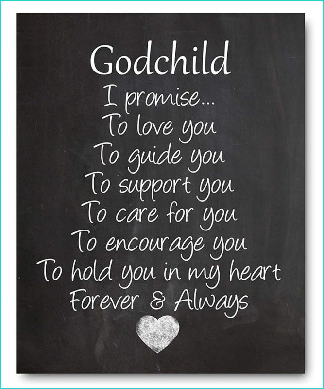 christening present for son - Ocean Drop Designs Godchild Chalkboard Style Print from Godparents