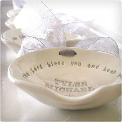 Baptism gifts for son - Handmade Baptism Bowl