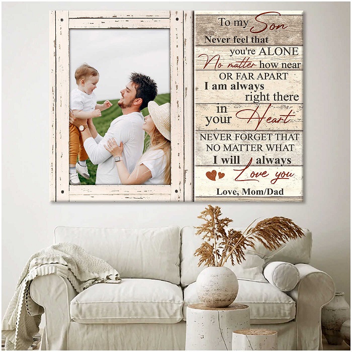 Baptism Gifts For Son - Baptism Blessing Canvas