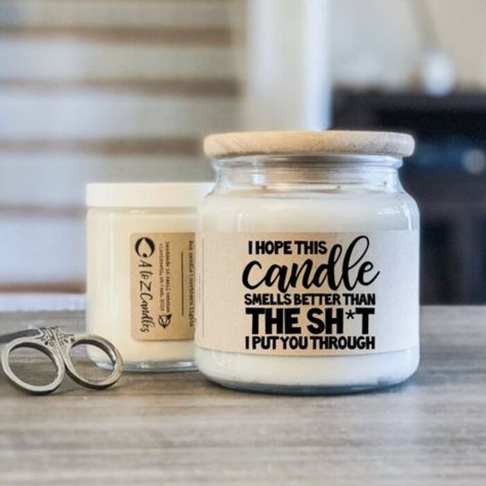 Funny candles: cool makeup gifts for her