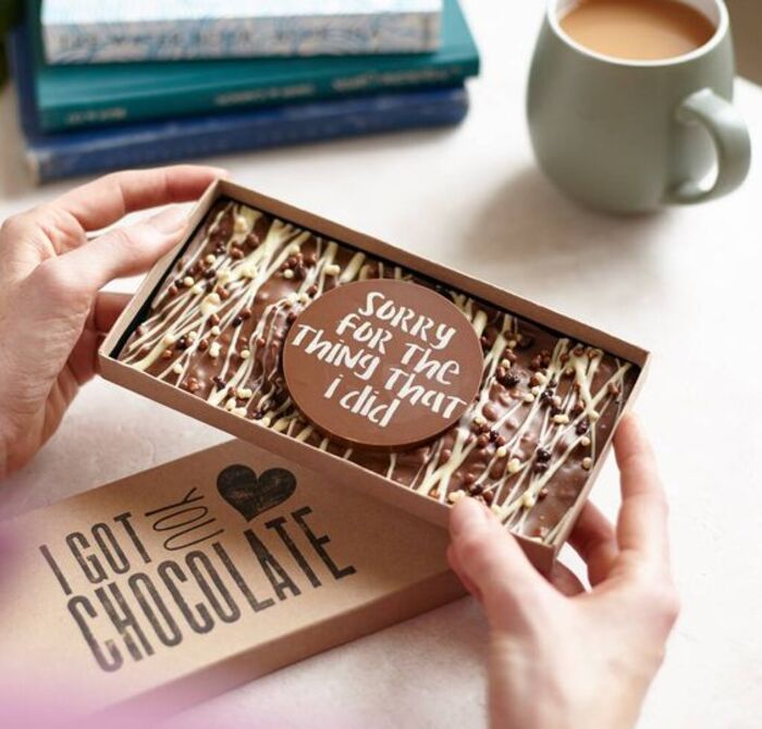 Chocolate gift box: sweet makeup gift for girlfriend