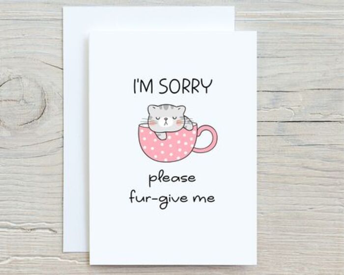 Forgive Me Card: Cute Gift To Say Sorry