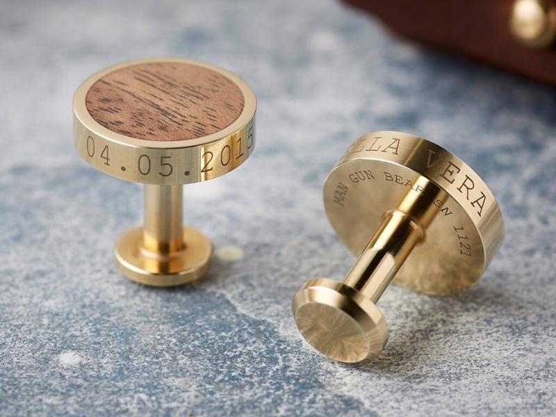 Brass Cufflinks for 21st anniversary gift ideas for husband
