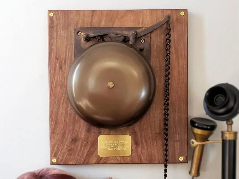 Classic Brass Boxing Bell for 21st anniversary traditional gift 