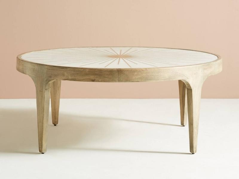 Brass Starburst Round Side Table For The 21St Anniversary Gift