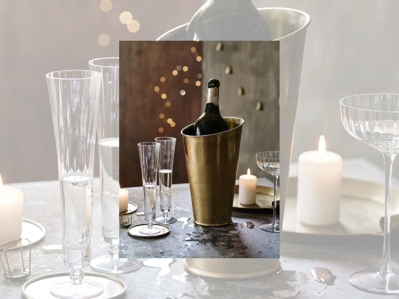 Brass Wine Chiller & Champagne Cooler for the 21st anniversary gift