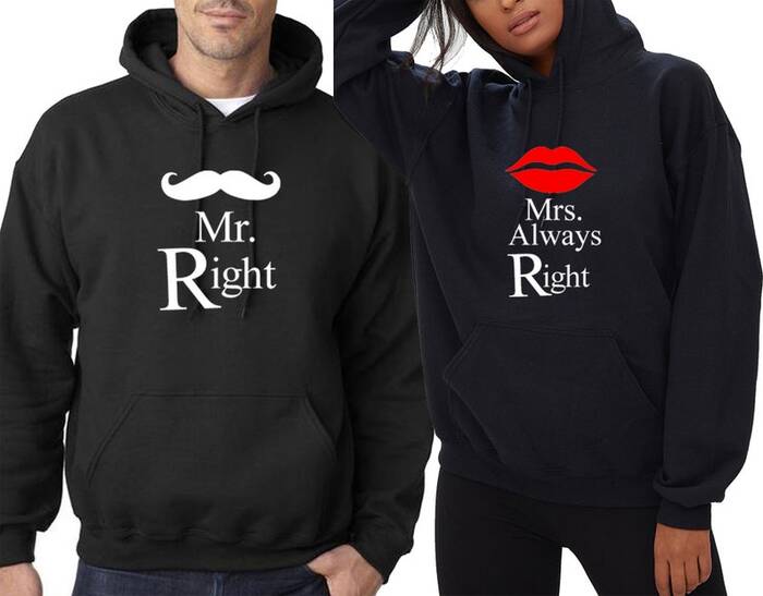 Couple Matching Sweatshirts - gag gift for groom.