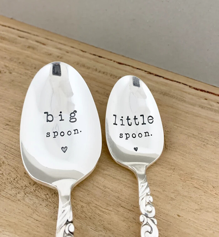Big Spoon, a Little Spoon - funny wedding gifts for groom.