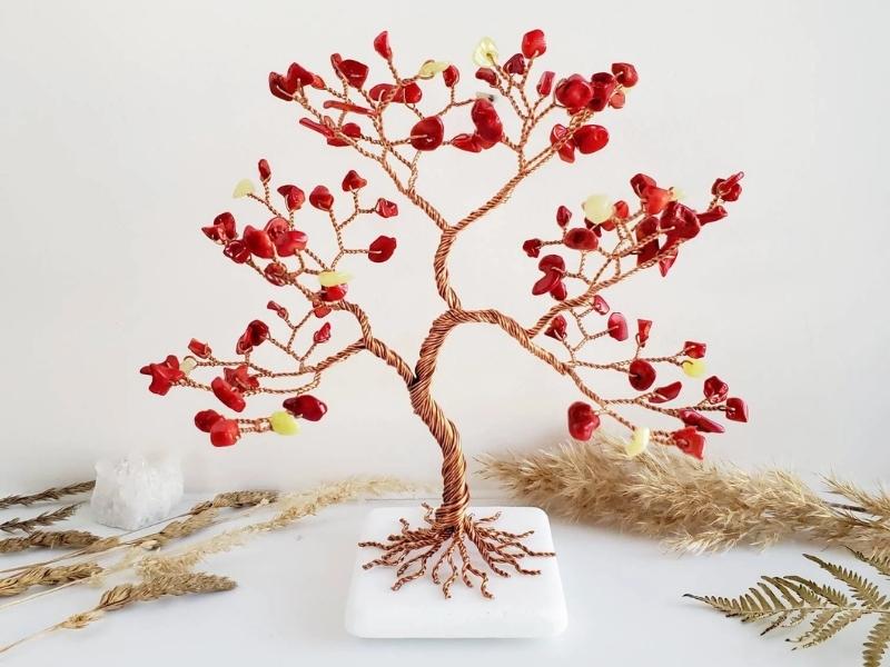 Jade & Coral Tree for 35th anniversary gifts