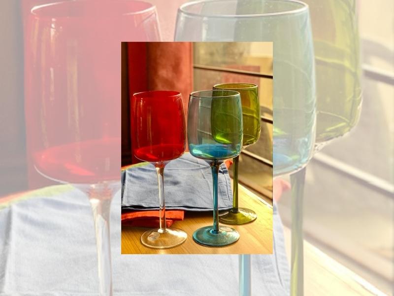 Colorful Wine Set for 35th anniversary party ideas for parents