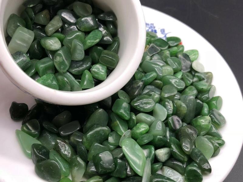 Jade Tumbled Stone Healing Crystals for 35th anniversary gift ideas for parents