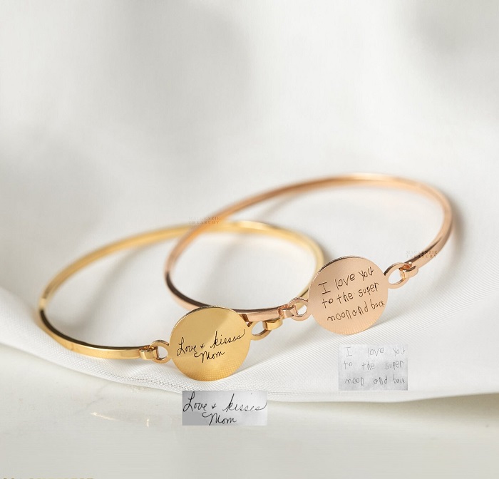 40th Anniversary Gift for Her - Custom Handwriting Signature Bracelet