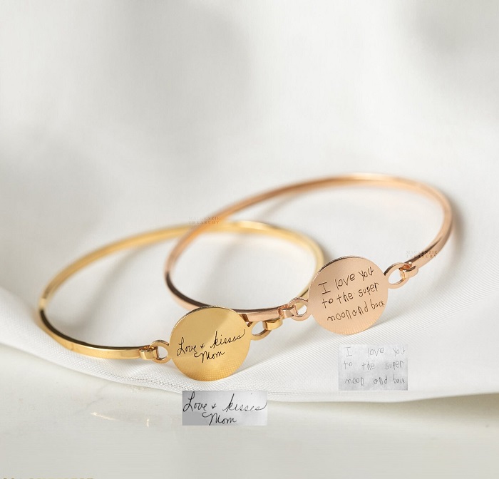 40Th Anniversary Gift For Her - Custom Handwriting Signature Bracelet