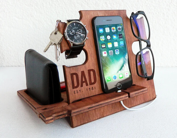 Phone Docking Station - wedding gift for father of the bride.
