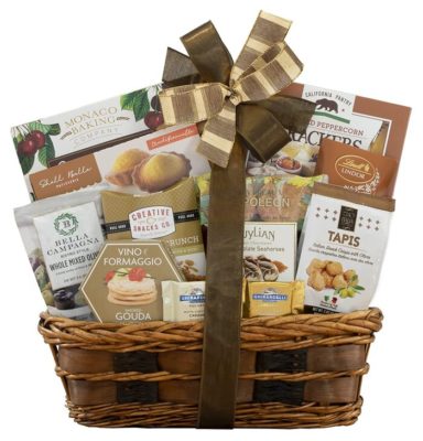 Healthy Gift Basket - gift from groom to father of the bride. 