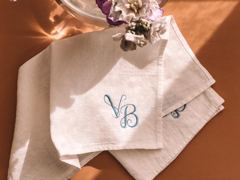 Linen Handkerchief for 12 anniversary ideas