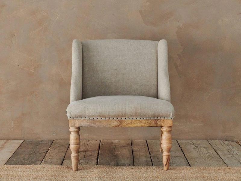 Linen Armchair For The 12Th Anniversary Gift 