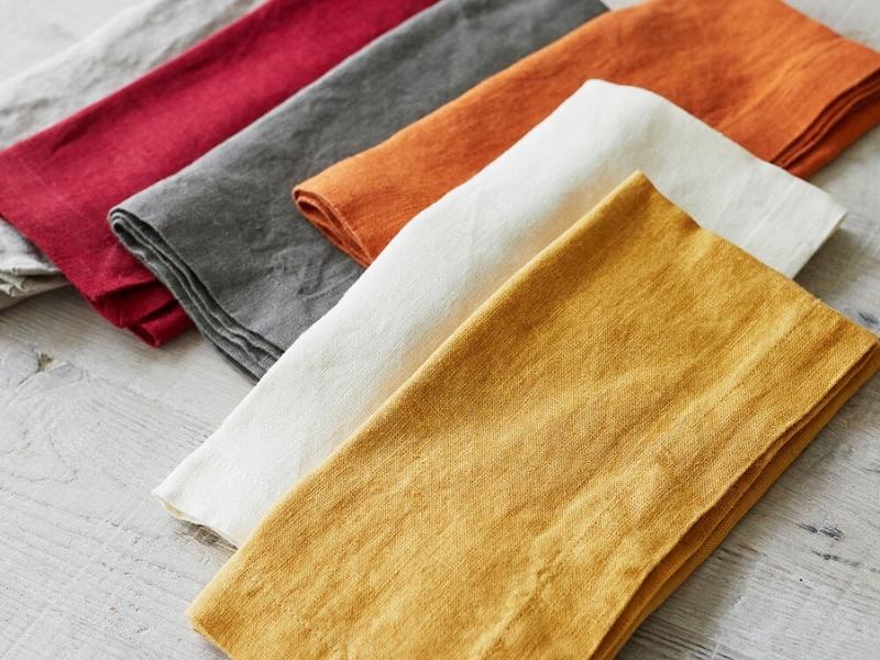 Linen Napkins - Unique 12 Year Anniversary Gift For Him