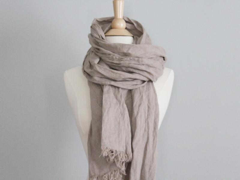 Linen Scarf for the 12th anniversary traditional gift