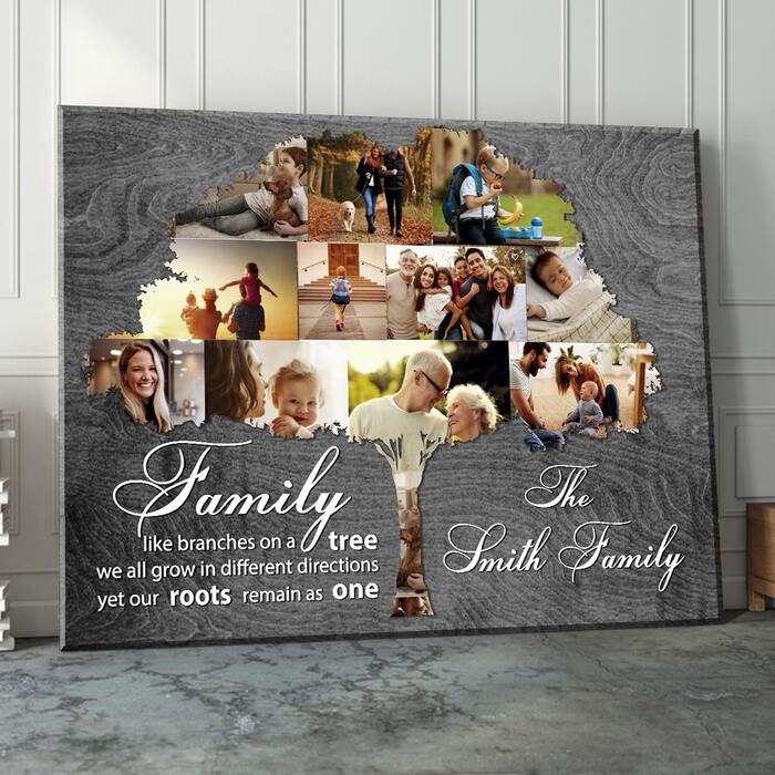 Family Tree Canvas Art - Gifts For Mother Of The Groom From Bride. 