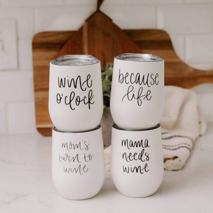 Wine tumbler: simple gift for her