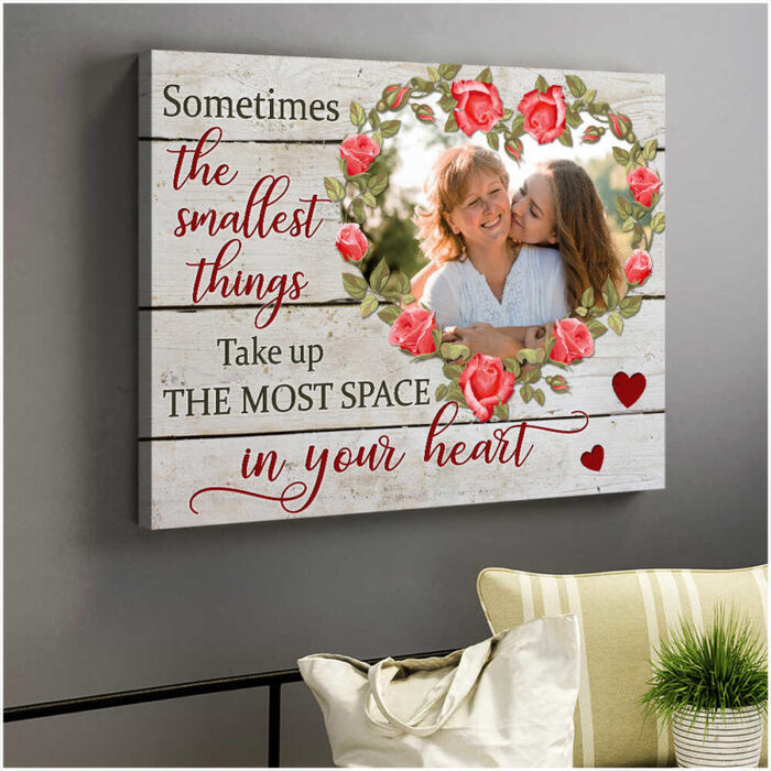 Sometimes The Smallest Things Canvas Print - Wedding Gift For Mother Of Groom. 