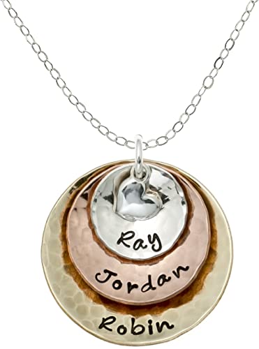 Mother’s day gifts for wife - My Three Treasures Personalized Charm Necklace