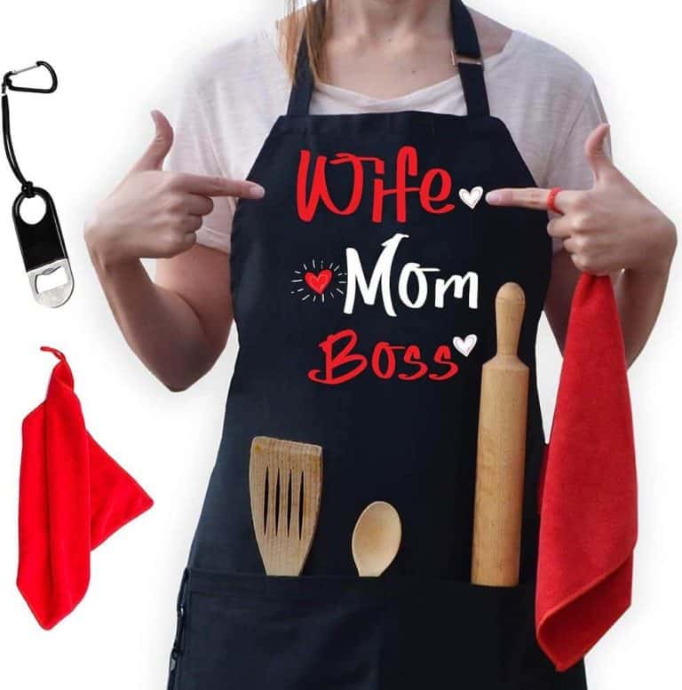 Mother’s day gifts for wife - Wife Mom Boss Apron