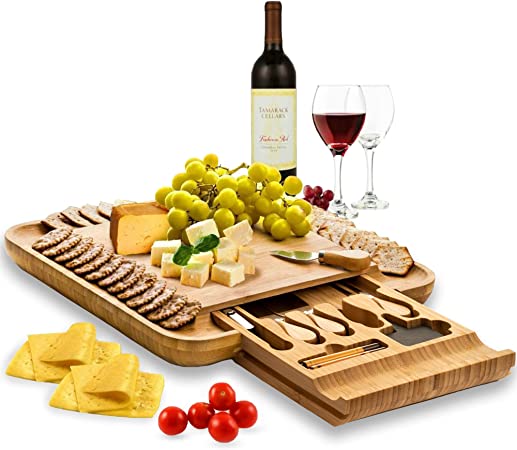 Mother’s day gifts for wife - Cheese Board and Cutlery Set