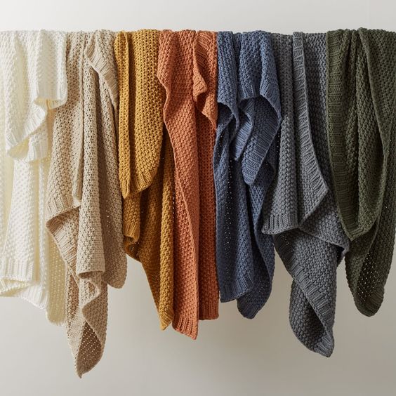 Mother’s day gifts for wife - West Elm Cotton Knit Throw