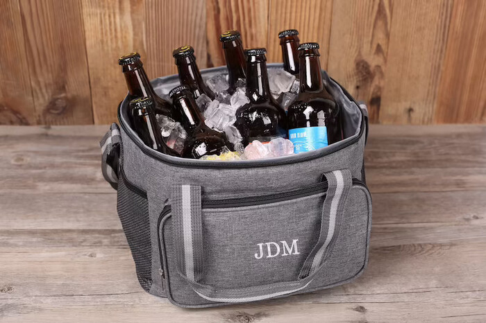 Personalized Cooler Bag - wedding gift for father of the groom.