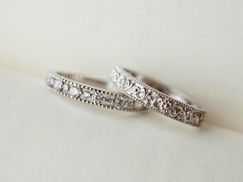 Lace-inspired Ring for the 13th anniversary gift for wife