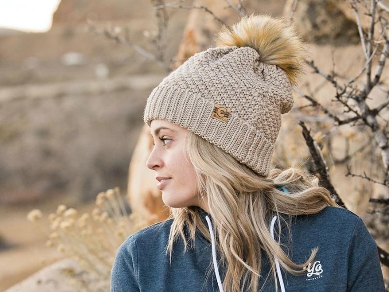 Faux-Fur Puff Beanie For The 13 Year Anniversary Gift