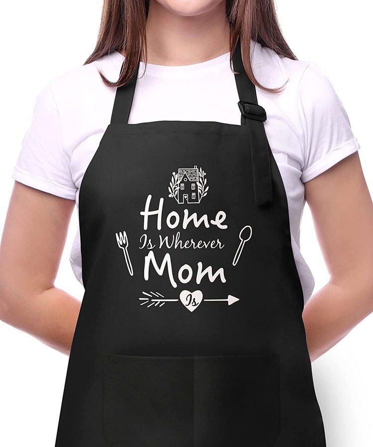 Mothers Day Apron, Home is Wherever Mom Is, Apron Gift for Moms