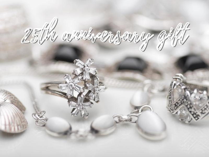 Silver rings for on sale 25th wedding anniversary