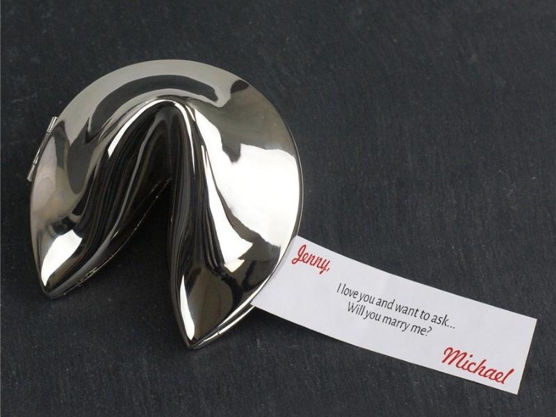 Silver Fortune Cookie For 25Th Anniversary Gifts For Him