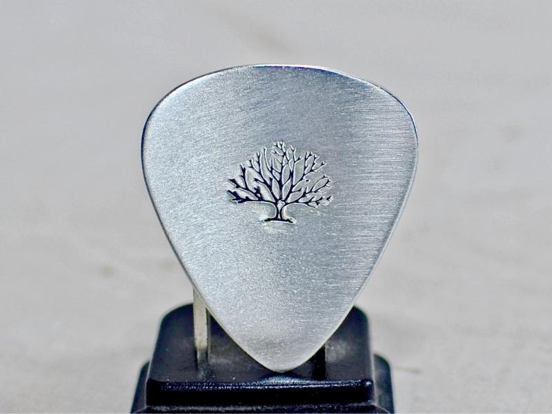 Silver Guitar Pick for 25th anniversary gift ideas