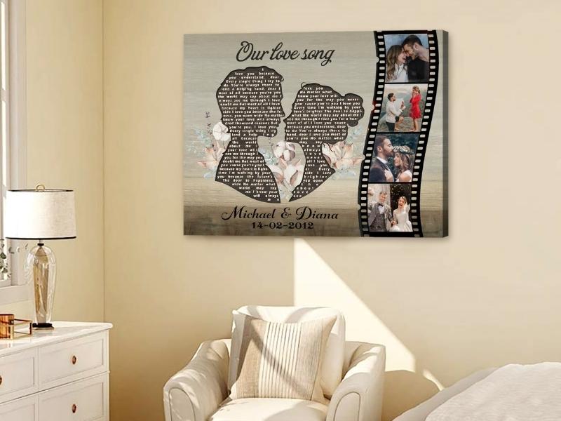 Custom Sheet Music Canvas For 25Th Anniversary Decoration Ideas At Home