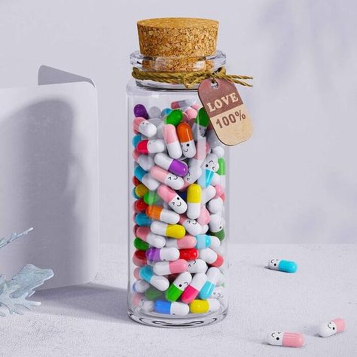 Capsule messages in a bottle: sentimental gift for long-distance relationship