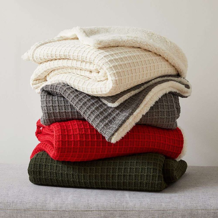 Mother’s day gifts for wife - West Elm Cotton Knit Throw