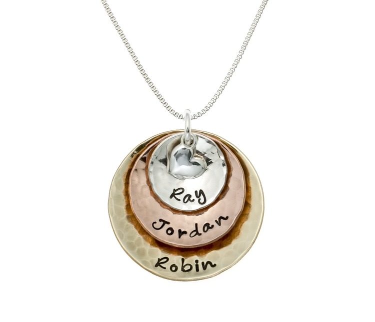 Mother’s day gifts for wife - My Three Treasures Personalized Charm Necklace