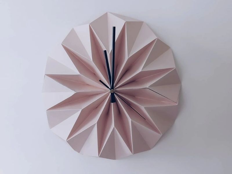 Origami Wall Clock For Funny Wedding Anniversary Gifts
