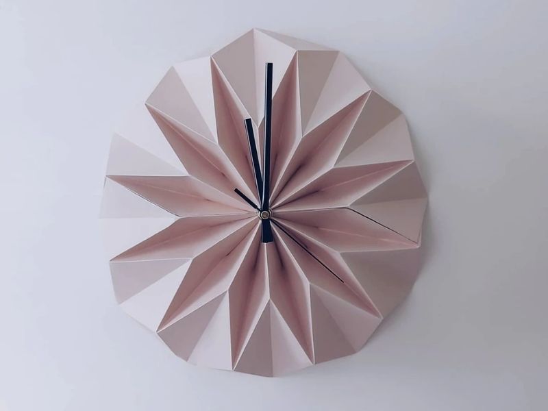 Origami Wall Clock for funny wedding anniversary gifts