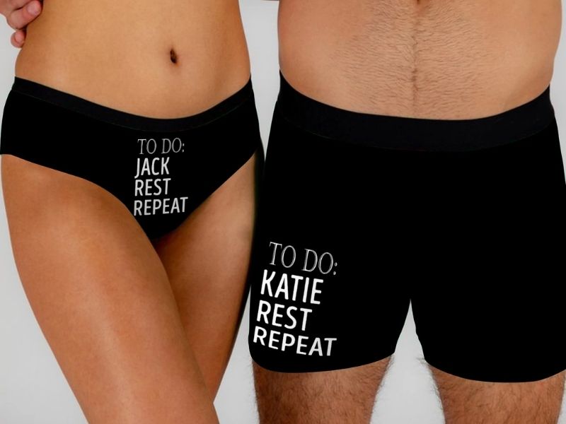 Couples Underwear Set for funny anniversary gift ideas