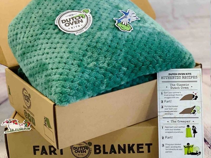 Fart Blanket Gift Box for funny anniversary gift ideas