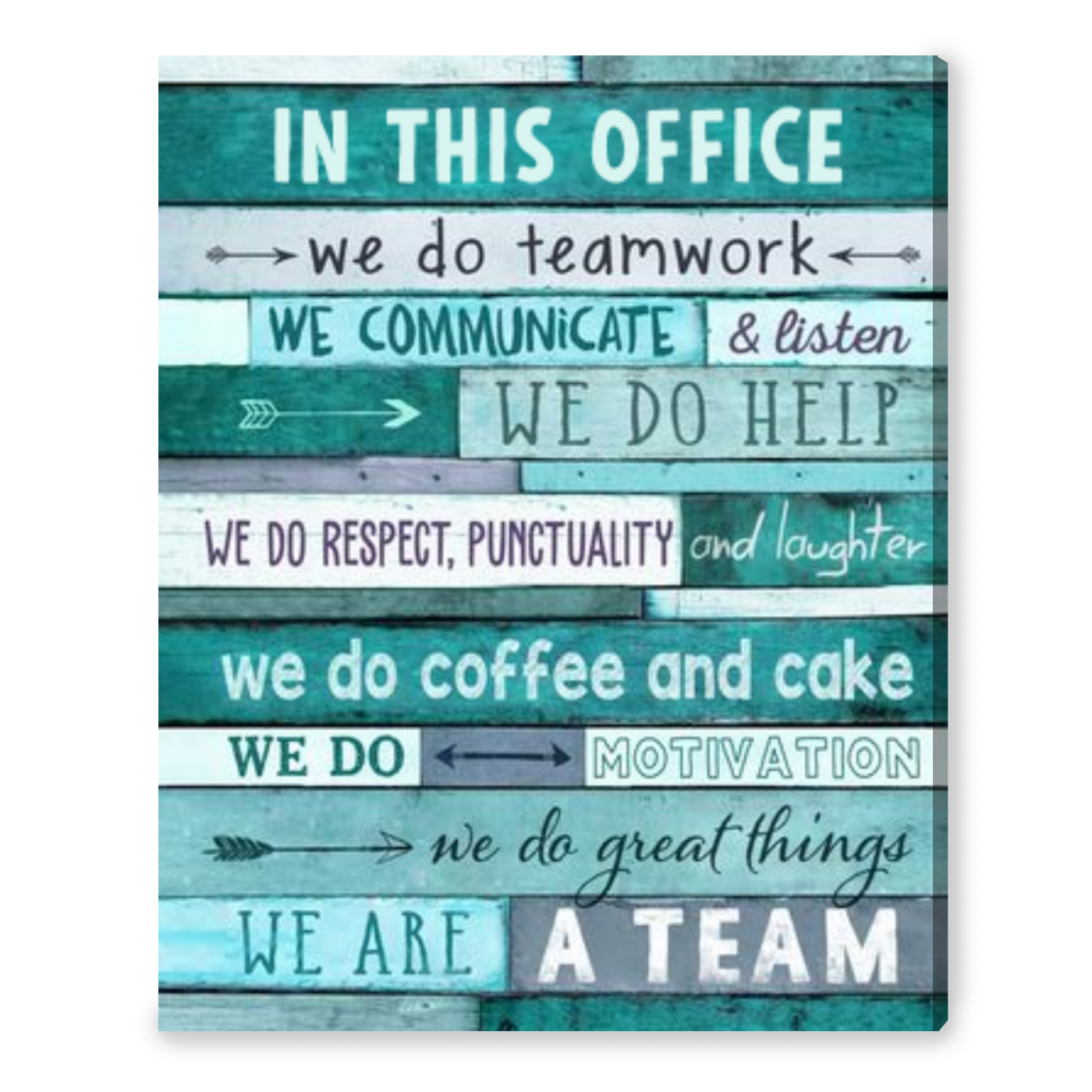 Office Sign For Wall Motivational Art Print In This Office Decor Canvas ...