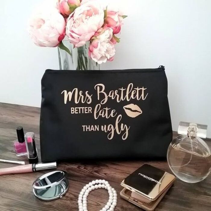 Makeup bag: funny gifts for girlfriend