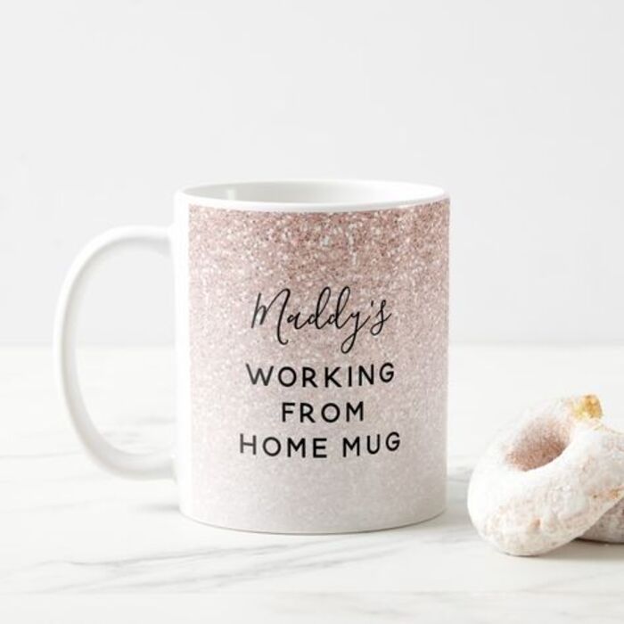 Work from home mug: funny gifts ideas for her