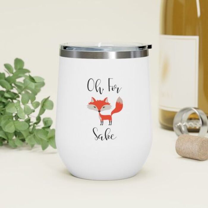 Amusing wine tumbler: gag gift for her