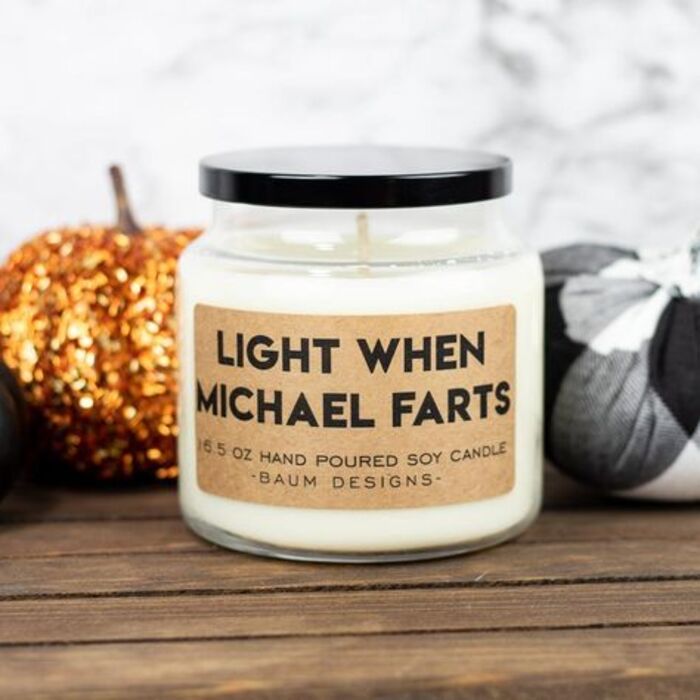 Humorous candle: gag gifts for girlfriend